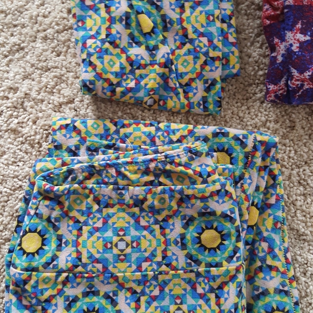Mommy and Me Lularoe Leggings- Kaleidoscope